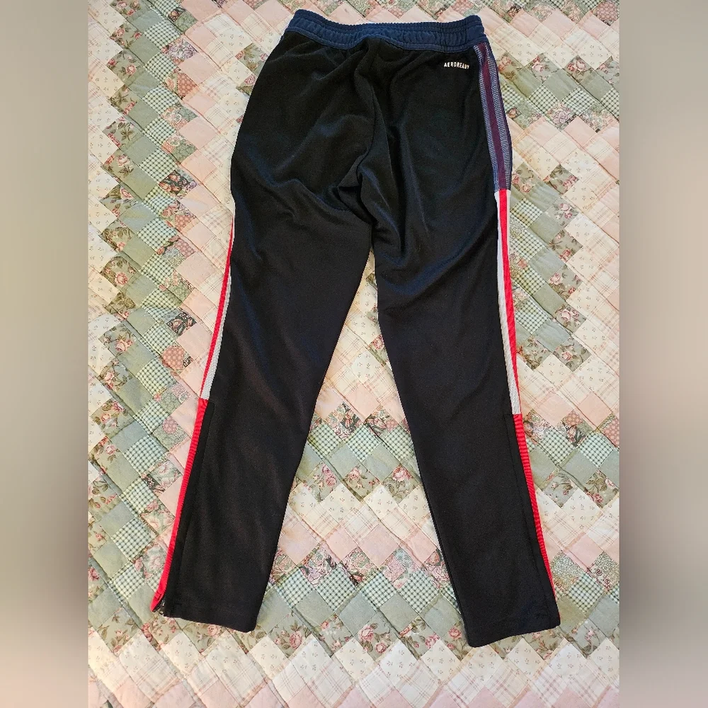 Adidas  Youth Aeroready Zipper Leg Track Pants -  Youth 9-10 - Picture 2 of 9